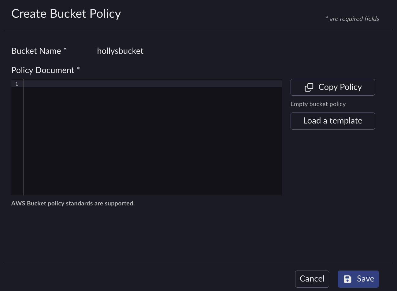 Configure Bucket Policy — ARTESCA 4.3.0 documentation