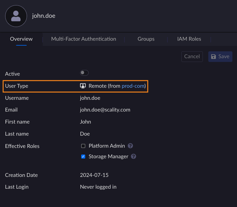 Remote Users and Groups — ARTESCA 4.3.0 documentation